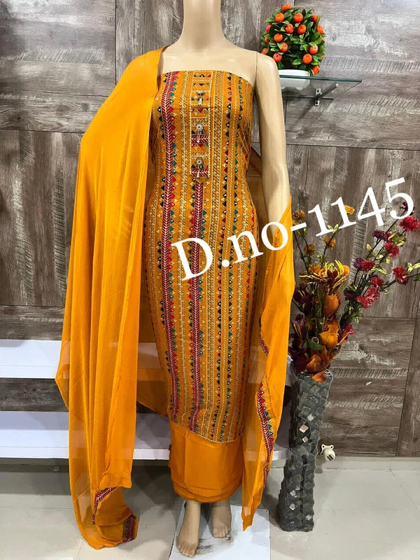 Cotton Print Net Handwork Patch Dupatta Cotton Bottom Pure Cotton Print