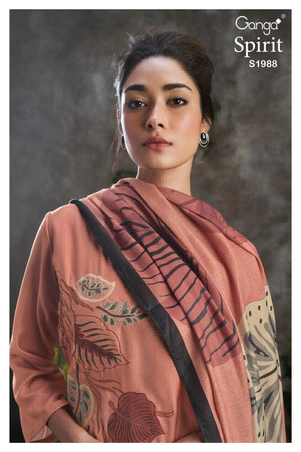 Ganga Premium Wool Pashmina Suit