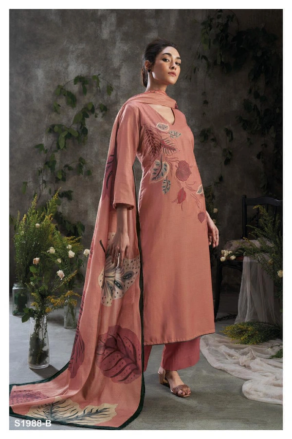 Ganga Premium Wool Pashmina Suit