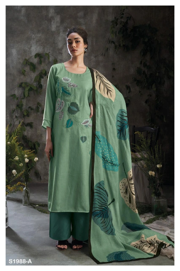 Ganga Premium Wool Pashmina Suit