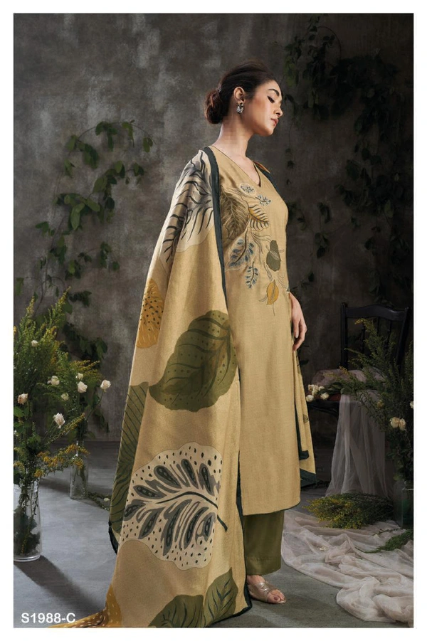 Ganga Premium Wool Pashmina Suit