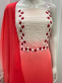 GEORGETTE SHADED Net Handwork 