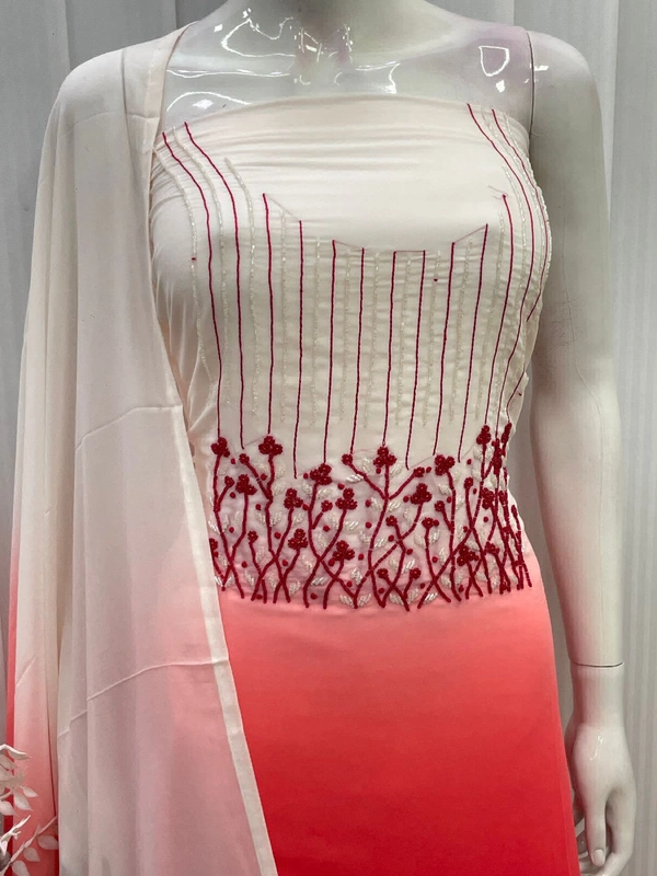 GEORGETTE SHADED Net Handwork 