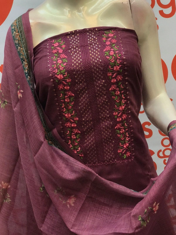 *togss presents**Strip SLUB polo* beautiful neck  embroidery work 
