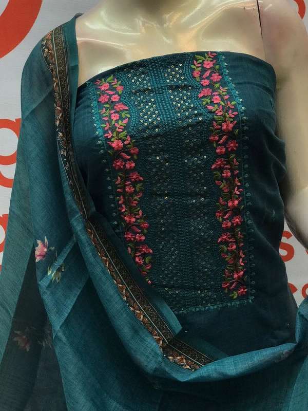 *togss presents**Strip SLUB polo* beautiful neck  embroidery work 