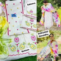 Muslin Suit With Embroidery 