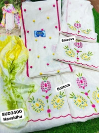 Muslin Suit With Embroidery 