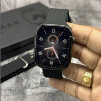 WS-S9 MAX 60Hz Display Premium Smartwatch With Dual Strap | Game, Stopwatch, Alarm Clock Support - Black