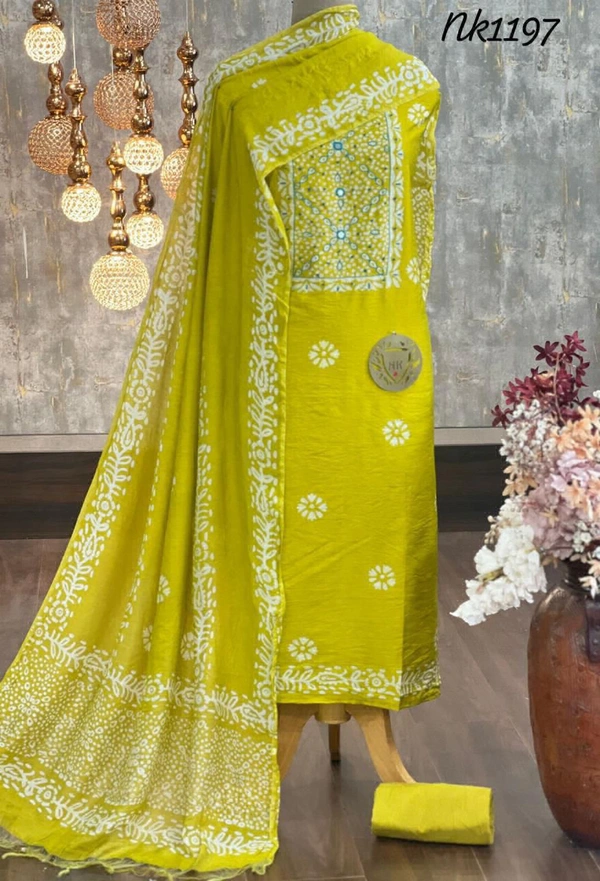Silk Batik With Handeork