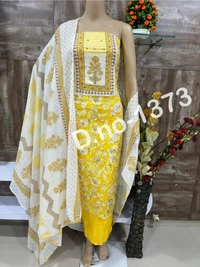 Pure Cotton Unstitched Suit With Beautiful Prints 