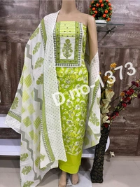 Pure Cotton Unstitched Suit With Beautiful Prints 