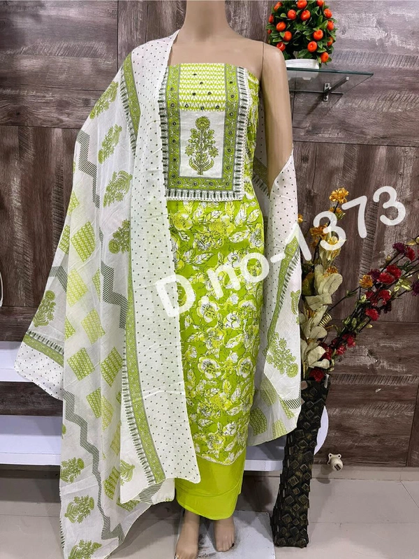 Pure Cotton Unstitched Suit With Beautiful Prints 