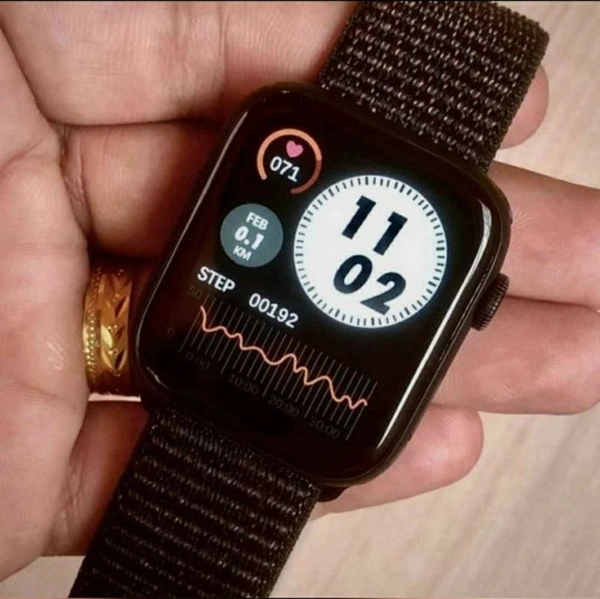 FK 75 SMART WATCH FULL DISPLAY CROWN WORKING CUSTOMISED WALLPAPER CHANGE ALL INDIA DELIVERY COD AVAILABLE - #000000