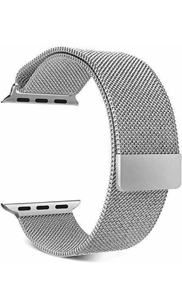 MAGNETIC STRAP 42 TO 44 MM HEAVY MAGNETIC ALL INDIA DELIVERY COD AVAILABLE - SILVER 42 TO 44 MM
