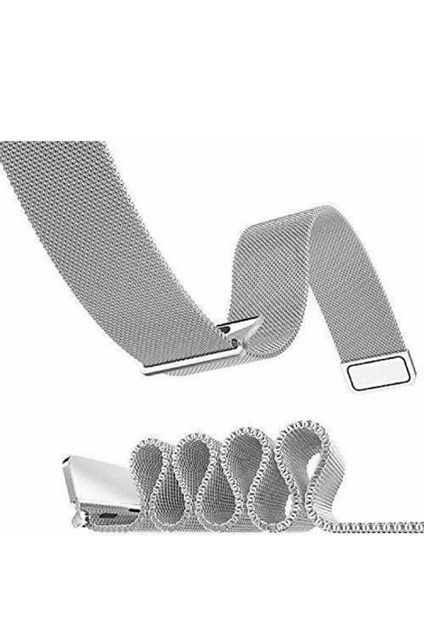 MAGNETIC STRAP 42 TO 44 MM HEAVY MAGNETIC ALL INDIA DELIVERY COD AVAILABLE - SILVER 42 TO 44 MM