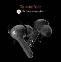 Noise Buds VS201 V2 True Wireless Earbuds with Dual Equalizer | Total 14-hour playtime | Full Touch Control | IPX5 water resistance and Bluetooth v5.1 (Charcoal Black) With 1 Year Warranty