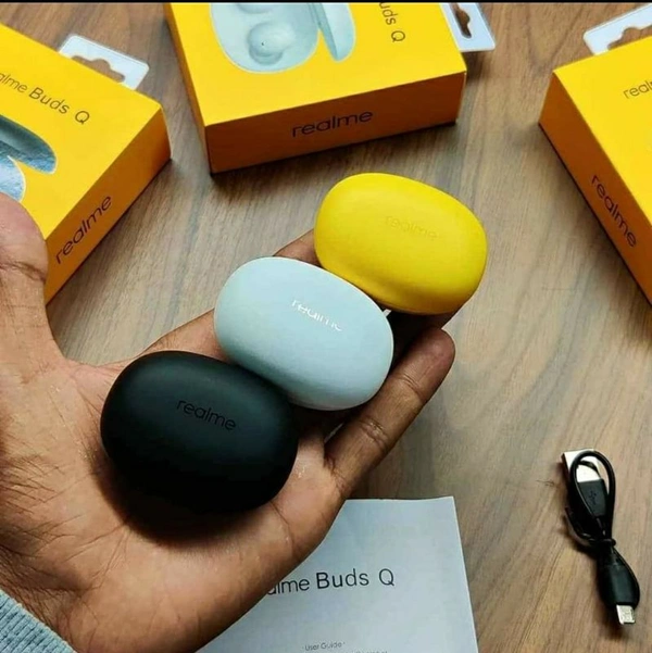 REALME BUDS-Q 100% OG ALL INDIA DELIVERY COD AVAILABLE - BLACK COLOUR