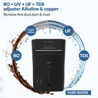 Smart - 12 L RO+UV+UF+TDS Control + Alkaline + Copper + Zinc Water Purifier (Black) Works up to 3500 TDS