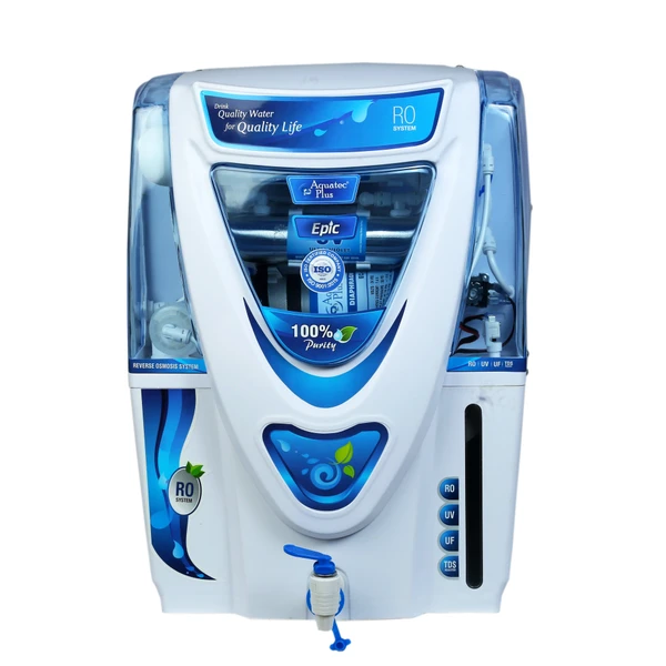 Epic 15 L RO+UV+UF+TDS Water Purifier for Home (White)