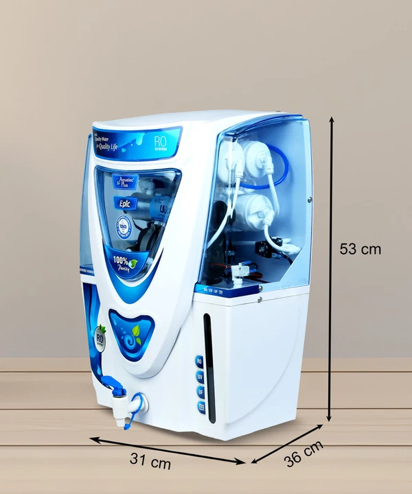 Epic 15 L RO+UV+UF+TDS Water Purifier for Home (White)