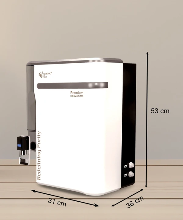 Premium 9L RO+UV+UF+TDS Water Purifier for Home (White)