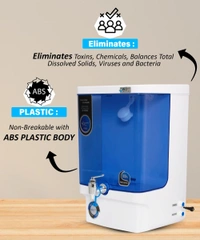 Pride Alkaline 10L RO+UV+UF+TDS Water Purifier for Home (White,Blue)