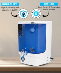 Pride Alkaline 10L RO+UV+UF+TDS Water Purifier for Home (White,Blue)