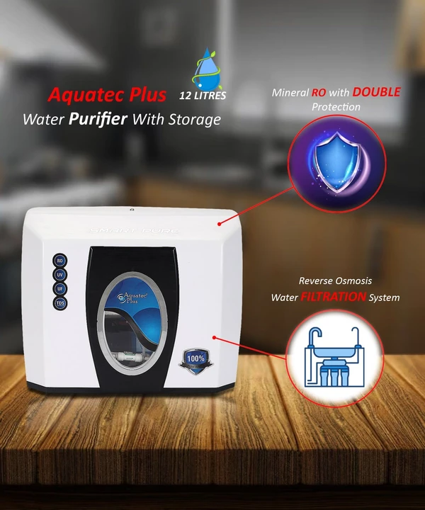 Smart Pure -12L Pressure tank Under Sink Water purifier , UTC Filter