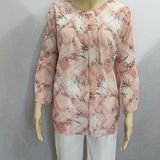 Scribble Prints Indo Western Top Synthetic 3 Colors Blue, Pink, Orange - 3XL, Hollywood Cerise