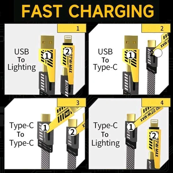Rena 4-in-1 multi-functional fast charging cable