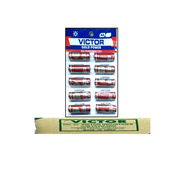 Victor Gold Power AA Battery - Pack Of Box, Mrp Rs 10