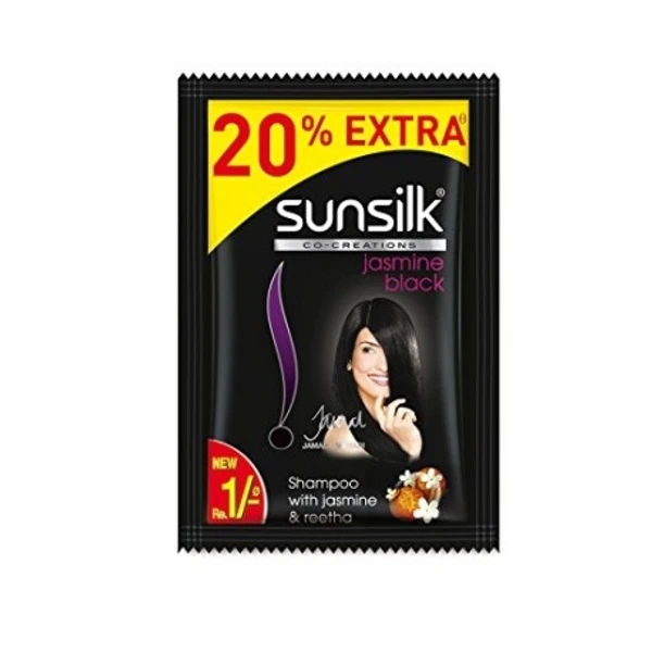 Sunsilk Hair Shampoo - Black & Shine, Mrp Rs. 1