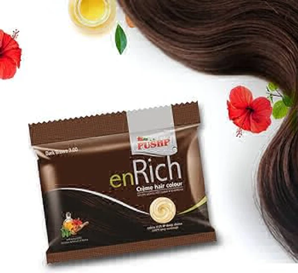 Pushp enRich (Pack Of 10) - Natural Brown 4.00