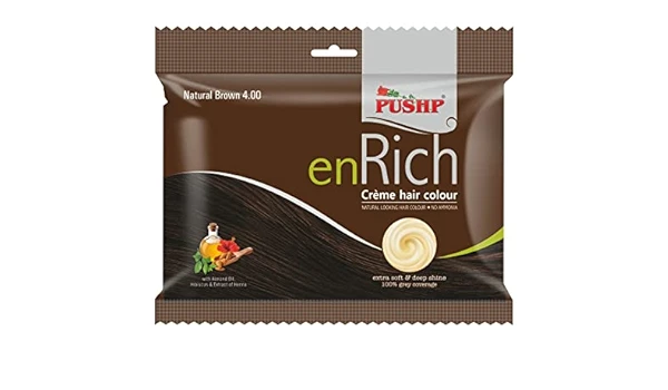 Pushp enRich (Pack Of 10) - Natural Brown 4.00