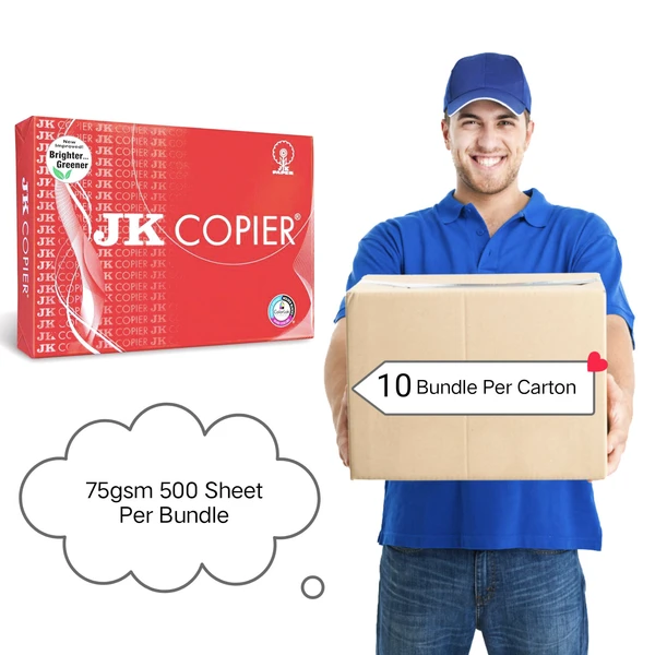 JK Papper - 10 Bundle, 75gsm - Mrp Rs. 350/-