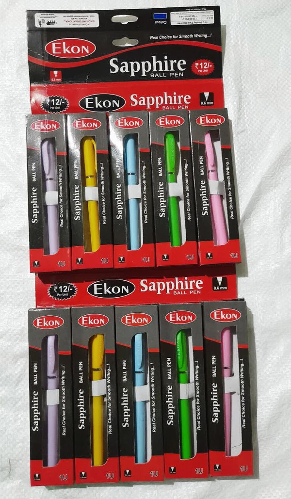 Ekon Ball Pen - Mrp Rs 12, 10 Pcs