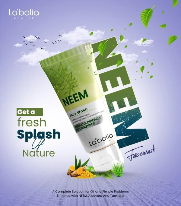 Original Neem Face Wash - Mrp RS 75, 6 Pcs