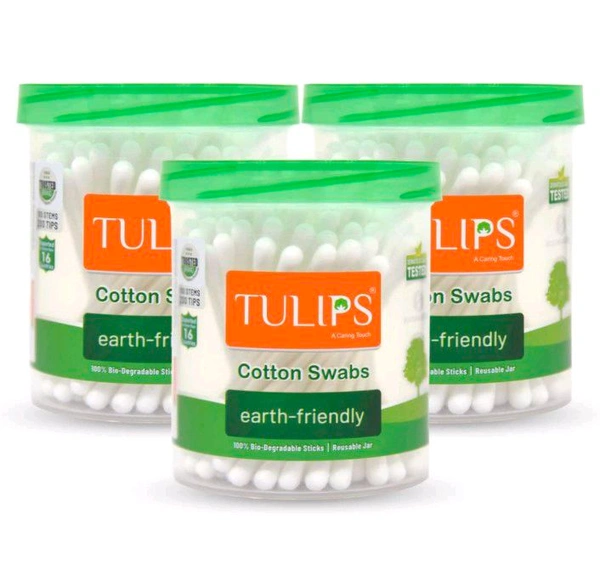 Tulips Earbads - Pack Of 6, MRP Rs 60