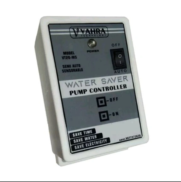 Vahra Technology Semi Automatic Water Level Controller for Direct Switch Mcb Type Starter, vt20-MS