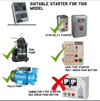 Vahra Technology Semi Automatic Water Level Controller for Direct Switch Mcb Type Starter, vt20-MS