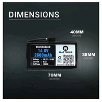 WATTNINE® 14.8V 2600mAh Lithium Rechargeable Battery Pack for Milagrow, Redhawk, Eufy, Robovac, Coredy, Amarey Vacuum Cleaning Robots.