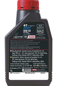 Motul 3000 4T Plus 20W40 API SM HC Tech Engine Oil for Bikes (1 L)