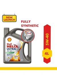 Shell Helix Ultra 5W-40 Fully Synthetic Motor Oil for Diesel and Gasoline Engines (4 L)