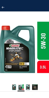 Castrol MAGNATEC STOP-START 5W-30 Full Synthetic Engine Oil for Petrol, Diesel and CNG Cars 3.5L