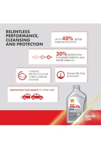 Shell Helix HX8 5W-30 API SN Plus Fully Synthetic Engine Oil for Petrol, Diesel & CNG Cars (1 L)