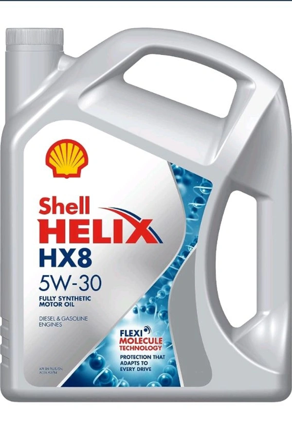 Shell Helix HX8 5W-30 API SN/CF, ACEA A3/B4 Fully Synthetic Engine Oil for Cars (5 L)