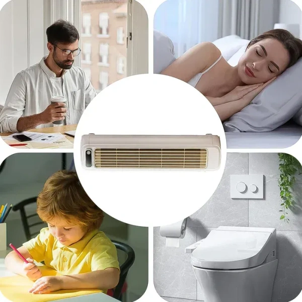 Cooling Ace Air Conditioner, Small Quiet Portable Air Conditioning Cooling Fan, 3 Speeds Rechargeable, Air Cooler for Room Patio Portable Air Conditioner (1 Pc / With 2 Pc Adhesive Hook)