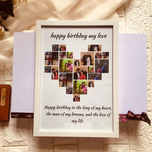 Customized Gift Best Friends Reel Photo Collage gift for Friends, BFF with Frame, Birthday Gift, Anniversary Gift Table (Multicolor, 1 Photo(s), 9"*6")
