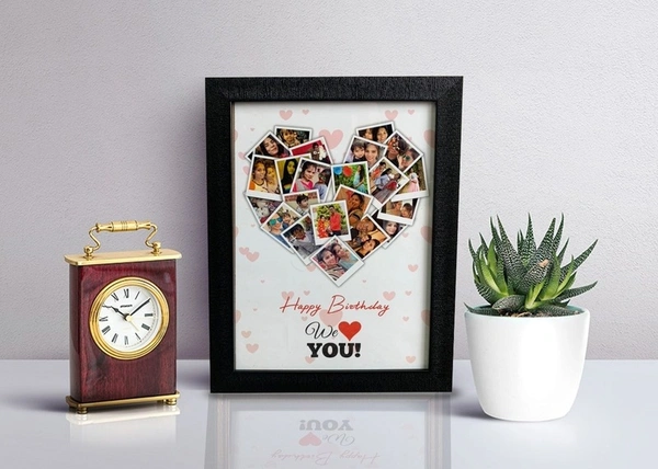 Customized Gift Best Friends Reel Photo Collage gift for Friends, BFF with Frame, Birthday Gift, Anniversary Gift Table (Multicolor, 1 Photo(s).  