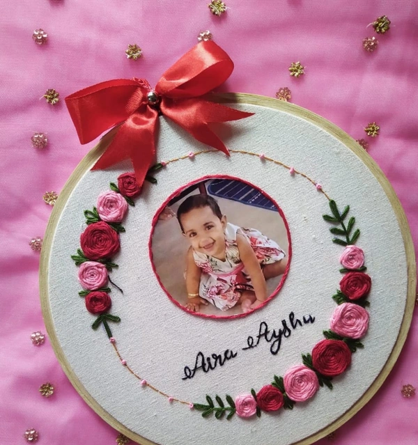 Candy Colors - Customized Embroidery Hoop Gift